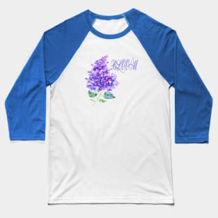 lilac Baseball T-Shirt